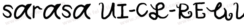 sarasa UI-CL-REGULAR字体转换